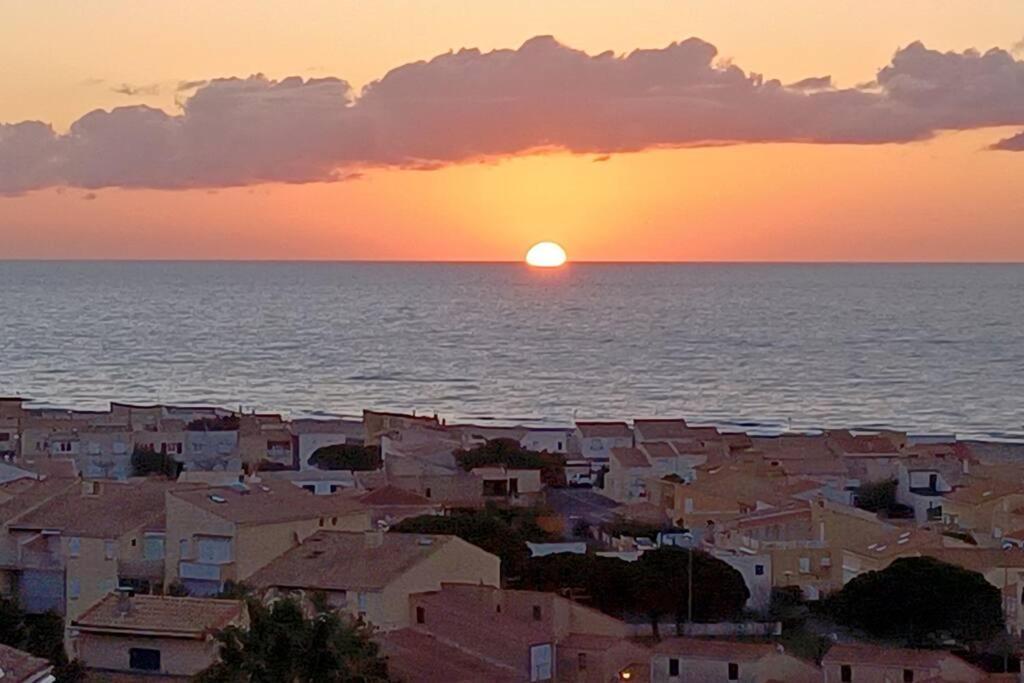 Plain-Pied, Terrasse, Piscine, Pleine Vue Mer, Plage A 6' A Pied, Parking, Wifi Fleury  Eksteriør billede